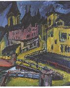 Ernst Ludwig Kirchner Pfortensteg in Chemnitz oil painting
